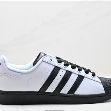 Adidas三葉草 Originals Superstar貝殼頭系列低幫經典百搭休閑運動板鞋