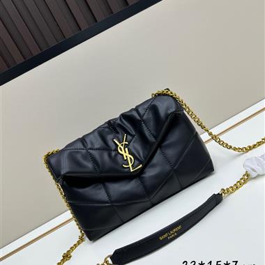 YSL   2025新款女生時尚包包  尺寸：23x15x7CM