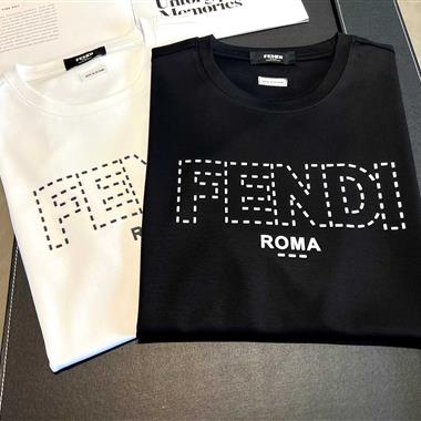 FENDI   2025春夏新款短袖POLO衫  黑色