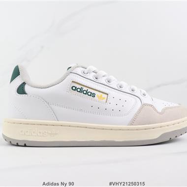 Adidas Ny 90 三葉草低幫復古休閑板鞋