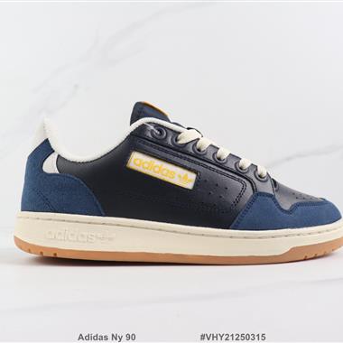 Adidas Ny 90 三葉草低幫復古休閑板鞋