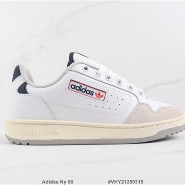 Adidas Ny 90 三葉草低幫復古休閑板鞋