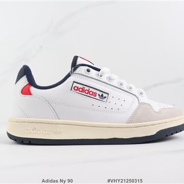 Adidas Ny 90 三葉草低幫復古休閑板鞋