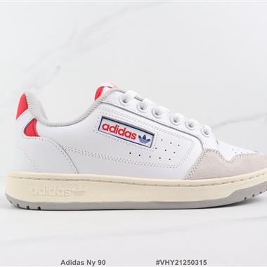 Adidas Ny 90 三葉草低幫復古休閑板鞋