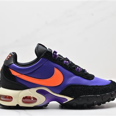 Nike AIR MAX WAFFLE RACER SP"Triple Black" 舒適防滑耐磨 低幫 生活休閑鞋