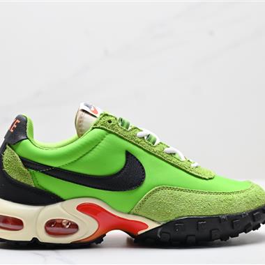 Nike AIR MAX WAFFLE RACER SP"Triple Black" 舒適防滑耐磨 低幫 生活休閑鞋