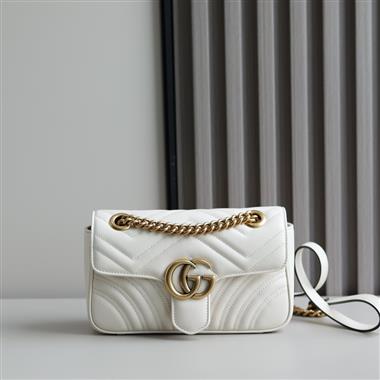 GUCCI   2025新款女生時尚包包 尺寸：23*14*6CM