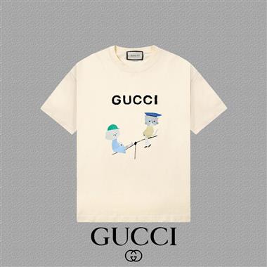 GUCCI   2025夏季新款短袖T恤  男女同款
