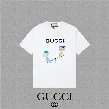 GUCCI   2025夏季新款短袖T恤  男女同款
