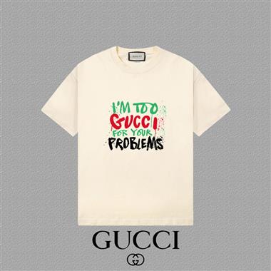 GUCCI   2025夏季新款短袖T恤  男女同款