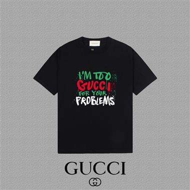 GUCCI   2025夏季新款短袖T恤  男女同款