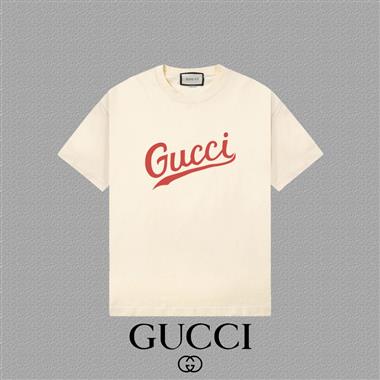 GUCCI   2025夏季新款短袖T恤  男女同款