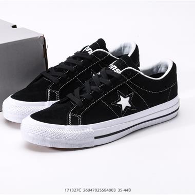 Converse Chuck One Star Pro OXBlackWhite一星系列經典低幫復古麂皮休閑百搭硫化板鞋