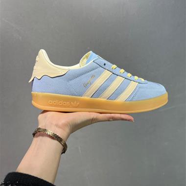 Adidas Originals Gazelle INdoor 三葉草休閑防滑耐磨低幫板鞋