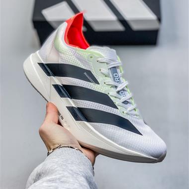 Adidas Adizero Adios 4 M馬拉松飛線賈卡輕質透氣休閑運動跑步鞋 