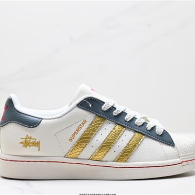 Adidas三葉草 Originals Superstar貝殼頭’DIY’系列低幫經典百搭休閑運動板鞋