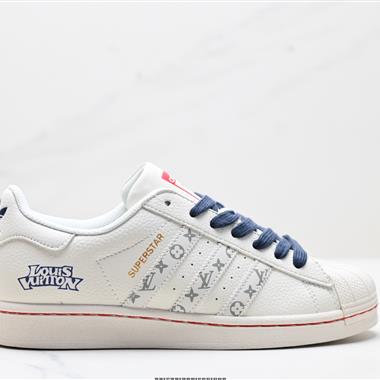 Adidas三葉草 Originals Superstar貝殼頭’DIY’系列低幫經典百搭休閑運動板鞋