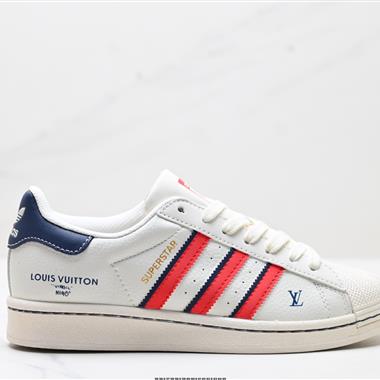 Adidas三葉草 Originals Superstar貝殼頭’DIY’系列低幫經典百搭休閑運動板鞋