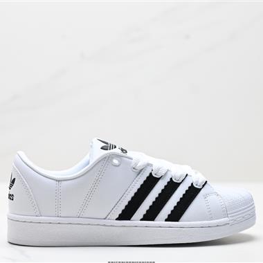 Adidas三葉草 Originals Superstar貝殼頭系列低幫經典百搭休閑運動板鞋