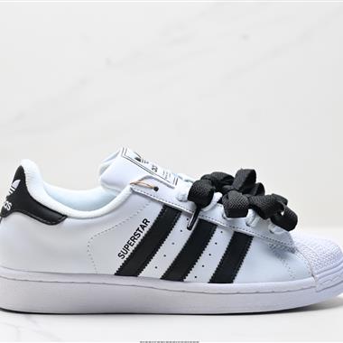 Adidas三葉草 Originals Superstar貝殼頭系列低幫經典百搭休閑運動板鞋