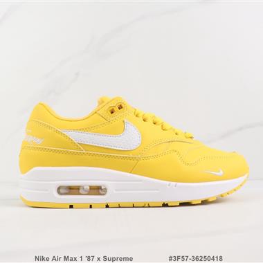 Nike Air Max 1 ′87 x Supreme 潮牌聯名款 氣墊緩震跑步鞋