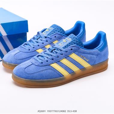 Adidas Originals Gazelle Indoor 三葉草復古休閑防滑耐磨低幫板鞋