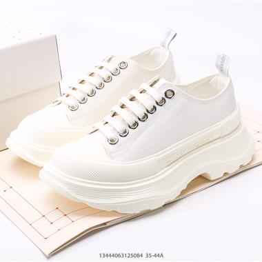 Alexander McQueen Oversized Sneakers 低幫時裝厚底休閑運動小白板鞋