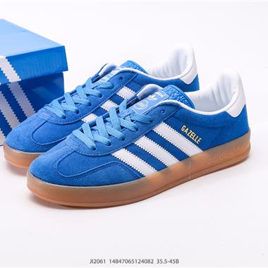 Adidas Originals Gazelle Indoor三葉草復古休閑運動板鞋