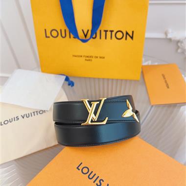LOUIS VUITTON  2025新款時尚皮帶 3.0CM