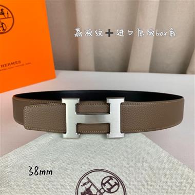 HERMES   2025新款時尚皮帶   3.8CM