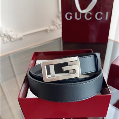GUCCI   2025新款時尚皮帶  3.5CM