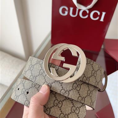 GUCCI   2025新款時尚皮帶  3.8CM
