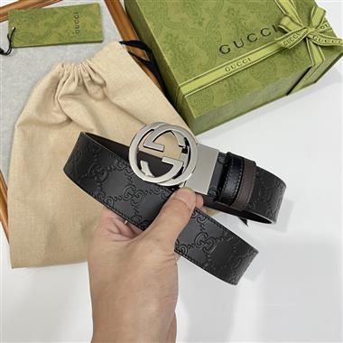 GUCCI   2025新款時尚皮帶  3.7CM