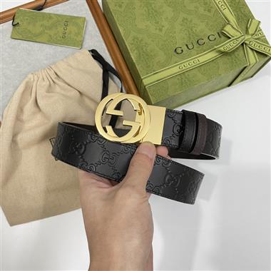 GUCCI   2025新款時尚皮帶  3.7CM