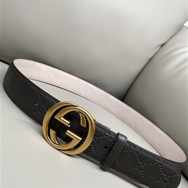 GUCCI   2025新款時尚皮帶  3.8CM
