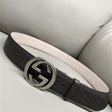 GUCCI   2025新款時尚皮帶  3.8CM