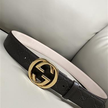 GUCCI   2025新款時尚皮帶  3.8CM