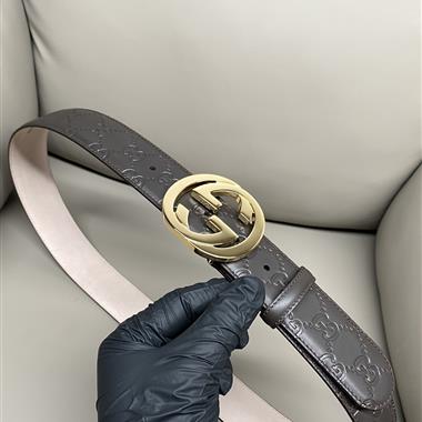 GUCCI   2025新款時尚皮帶  3.8CM