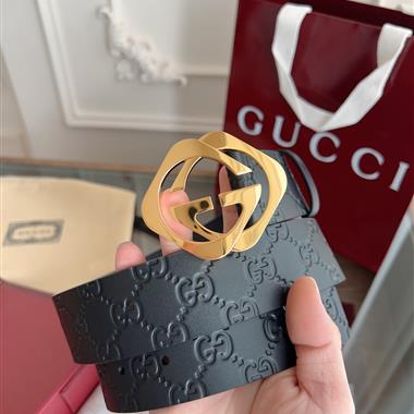 GUCCI   2025新款時尚皮帶  3.8CM