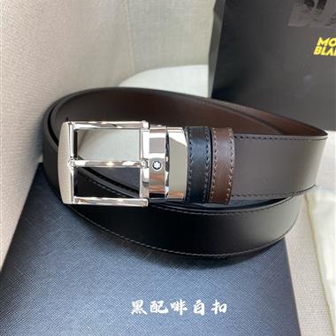 Montblanc   2025新款時尚皮帶  3.5CM