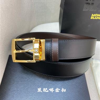 Montblanc   2025新款時尚皮帶  3.5CM