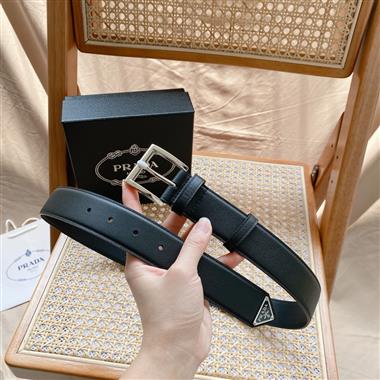 PRADA   2025新款時尚皮帶  3.5CM
