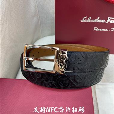 Ferragamo   2025新款時尚皮帶   3.5CM