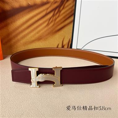 HERMES   2025新款時尚皮帶   3.8CM