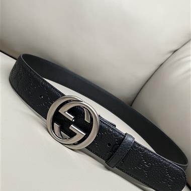 GUCCI   2025新款時尚皮帶  3.8CM