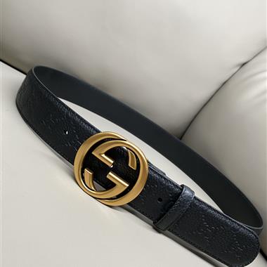GUCCI   2025新款時尚皮帶  3.8CM