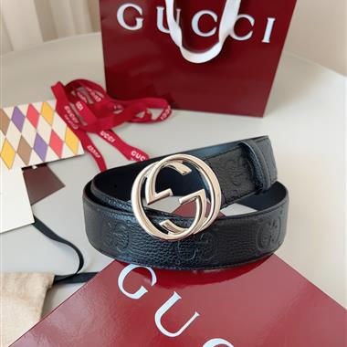 GUCCI   2025新款時尚皮帶 4.0CM