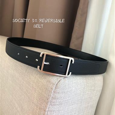 HERMES   2025新款時尚皮帶  3.2CM