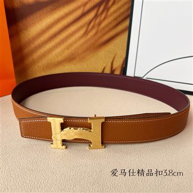 HERMES   2025新款時尚皮帶   3.8CM