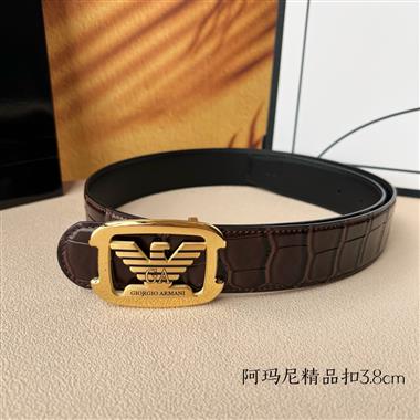 ARMANI   2025新款時尚皮帶   3.8CM